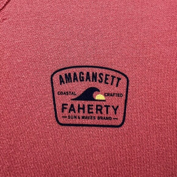 Faherty Amagansett Terry Crewneck Sweatshirt in Faded Flag Size Small Limited Ed - Picture 7 of 11